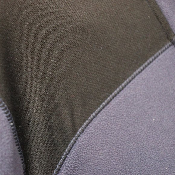 Tek Gear Men's Blue Black Fleece Full Zip Jacket Medium Outdoor Layering - Picture 8 of 11